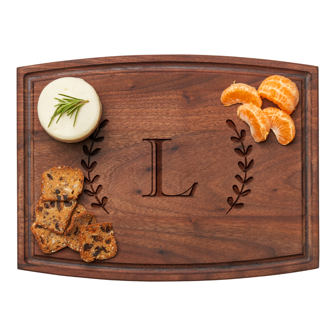 Arched Artisan Walnut Board | Personalized | 12 x 9"