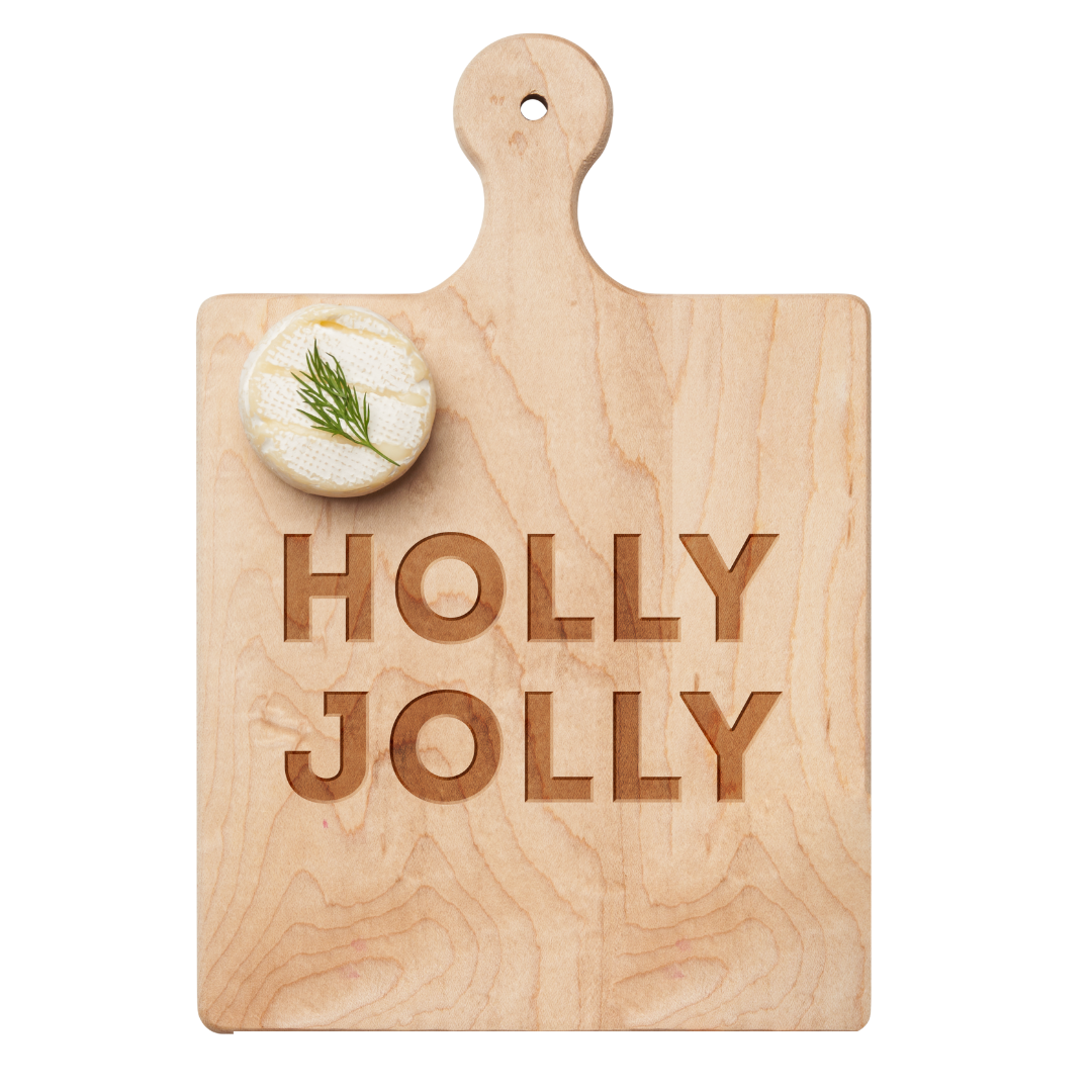 Artisan Maple Paddle Board | Holly Jolly | 9 x 6"