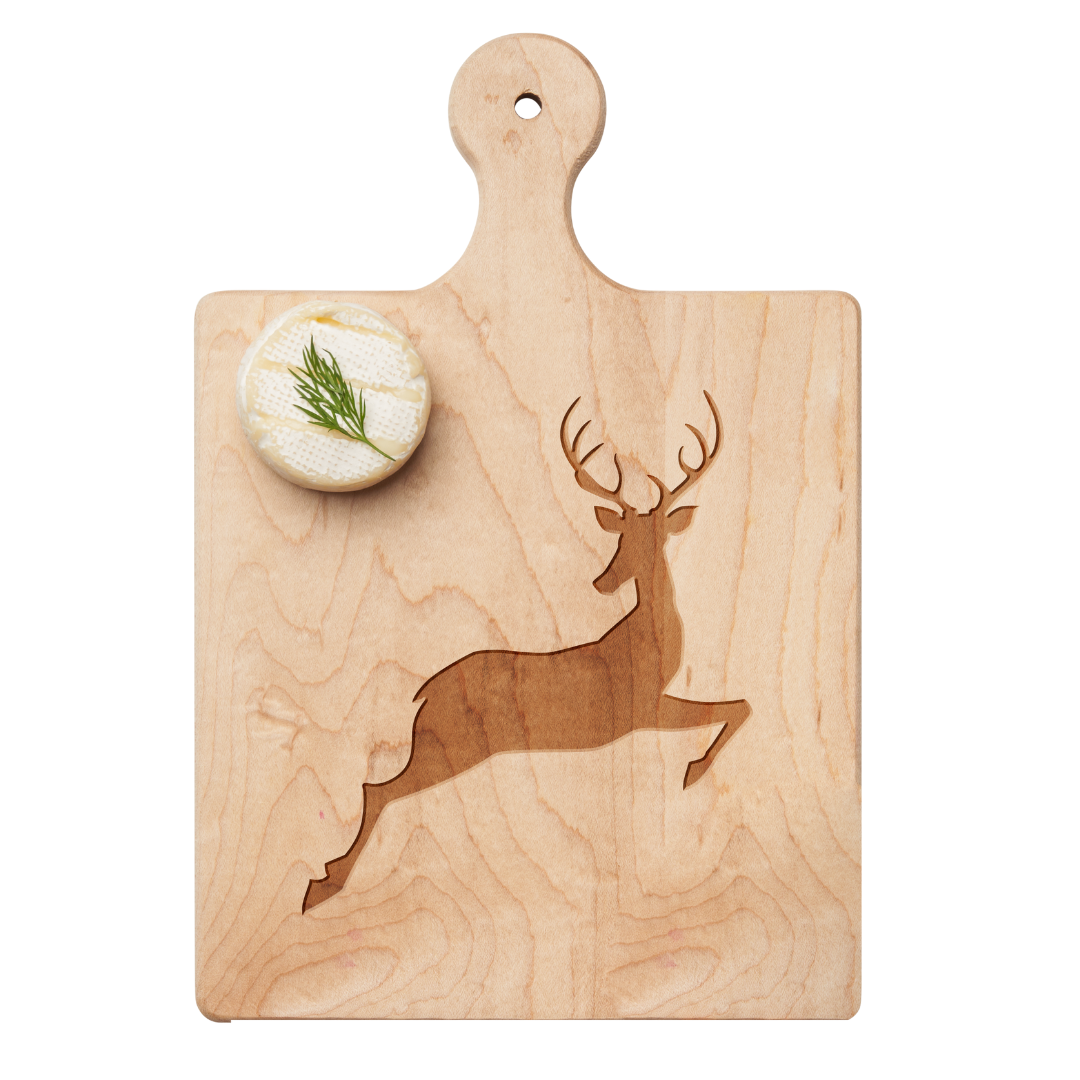 Artisan Maple Paddle Board | Deer | 9 x 6"