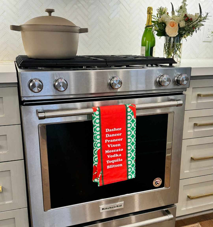CHRISTMAS Blitzen Dish Towel