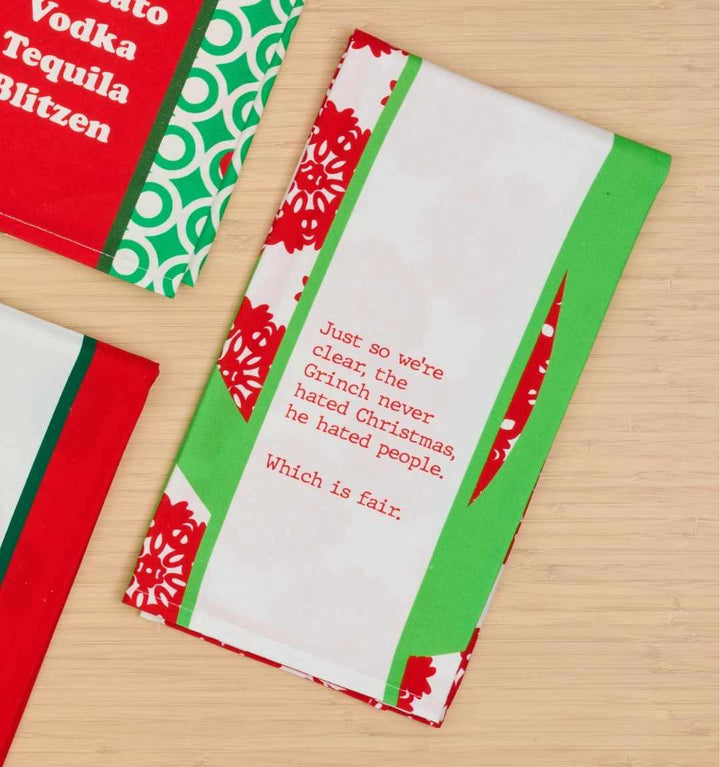CHRISTMAS Grinch Dish Towel