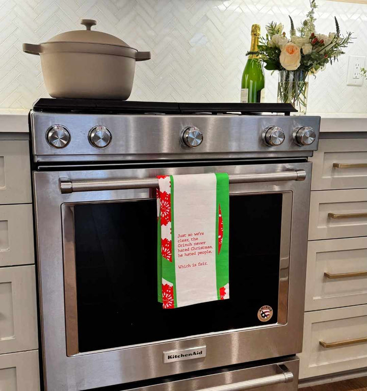 CHRISTMAS Grinch Dish Towel
