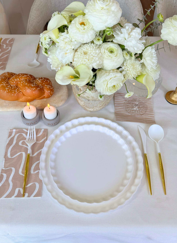 Simply Eco Dinner Plate- White/8pkg