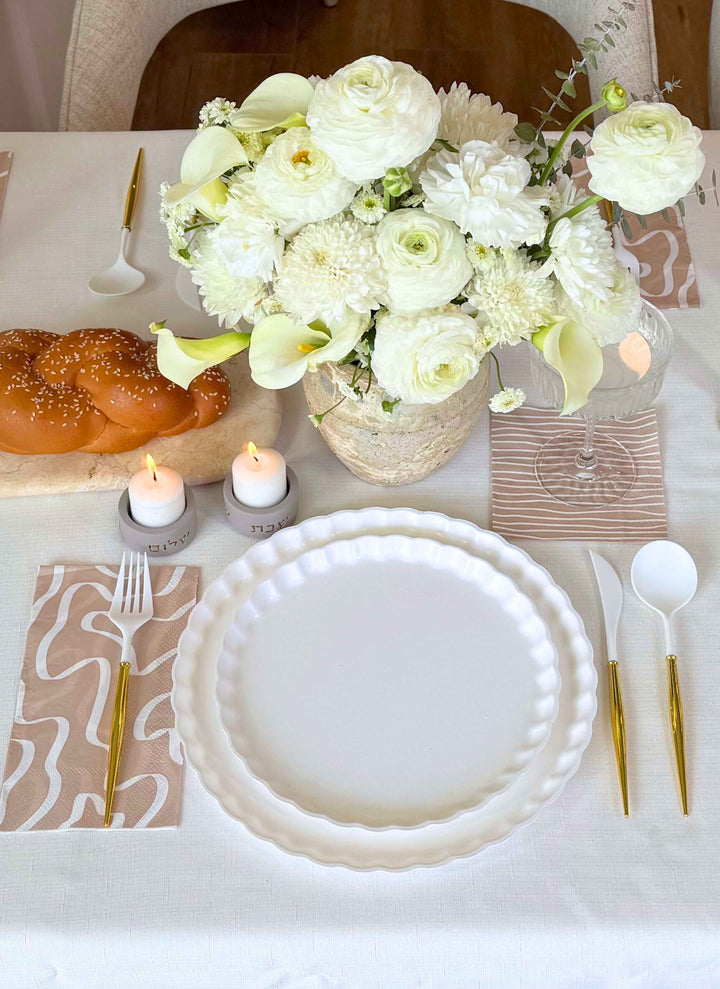 Simply Eco Dinner Plate- White/8pkg