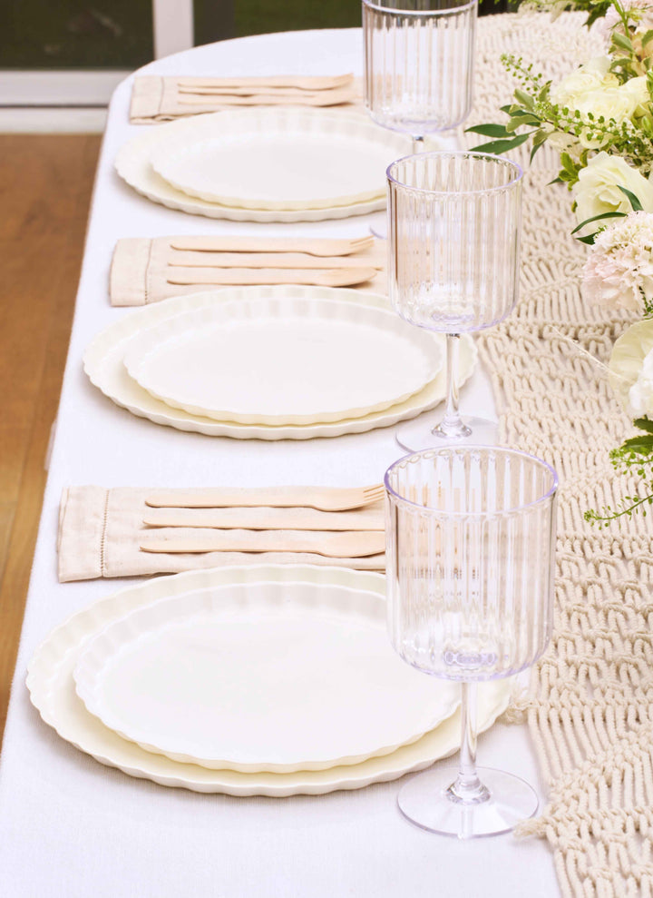 Simply Eco Dinner Plate- White/8pkg