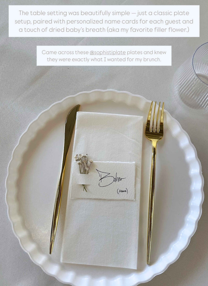 Simply Eco Dinner Plate- White/8pkg