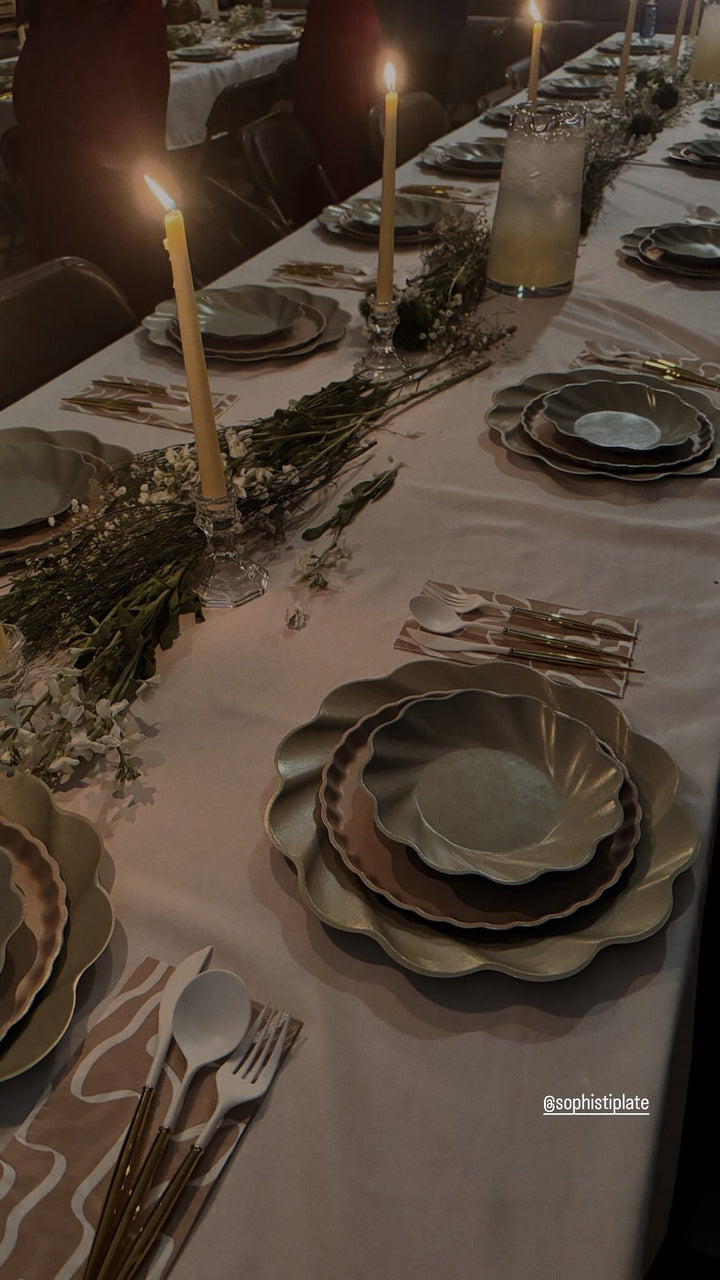 Simply Eco Salad Plate- Sage/8pk
