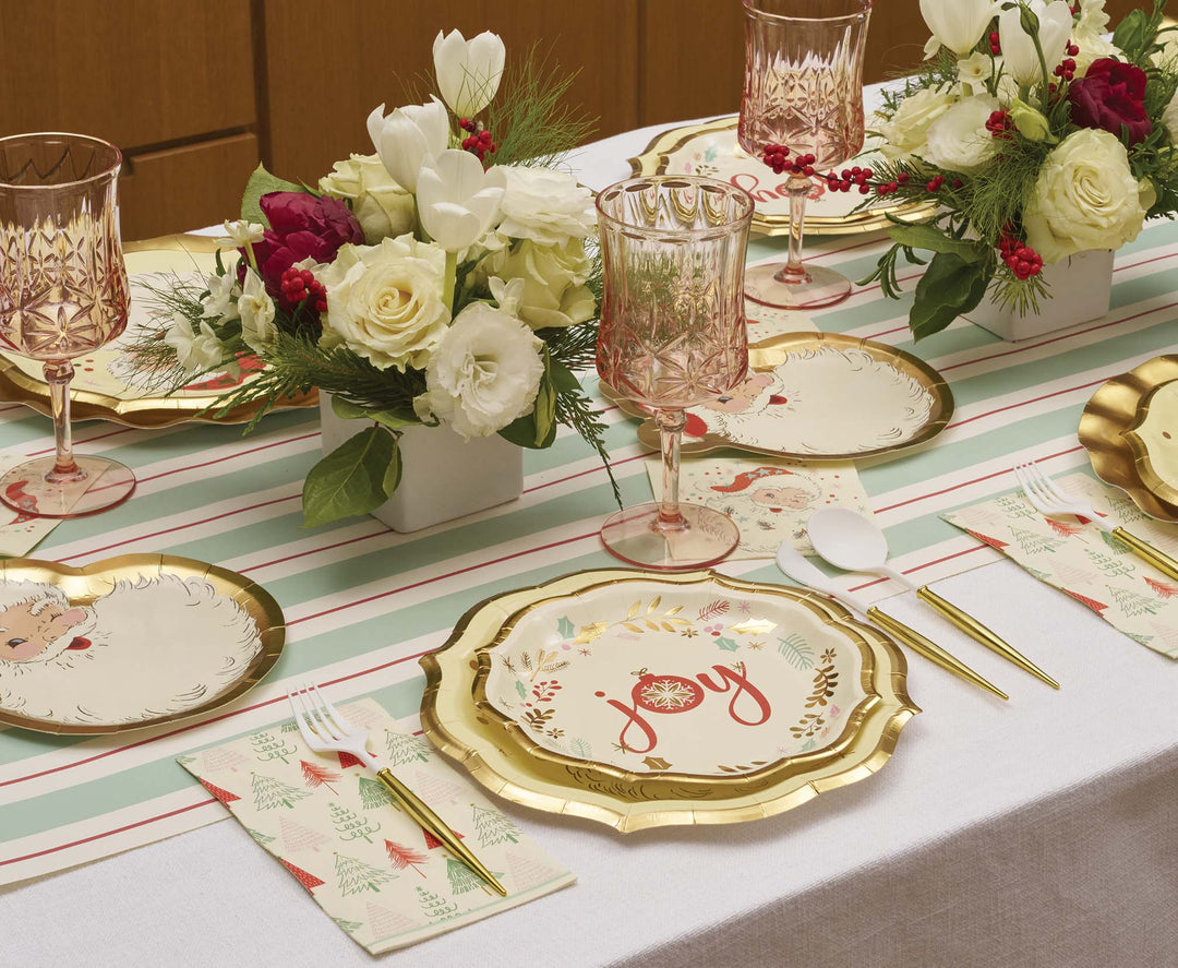 Vintage Santa Table Setting