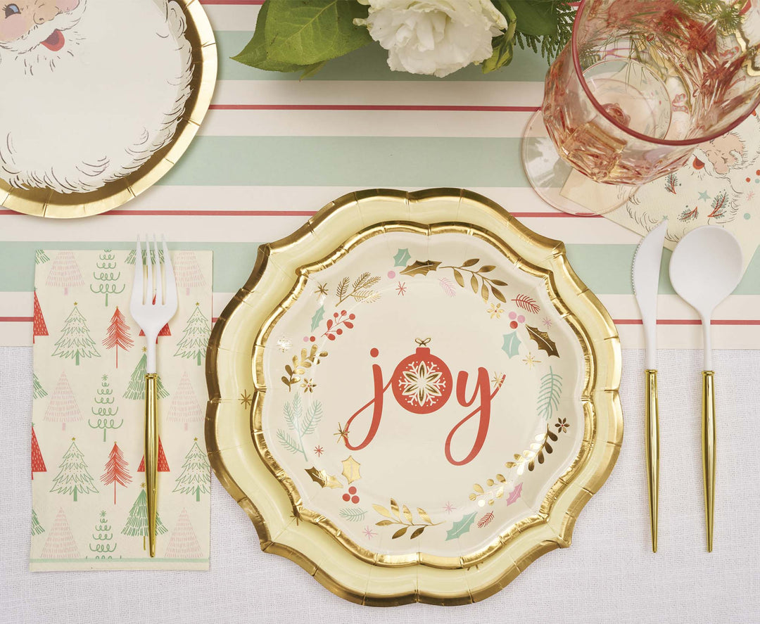 Vintage Santa Table Setting