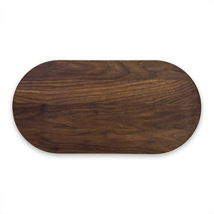 Oval Walnut Wood Artisan Board | 20 x 9"