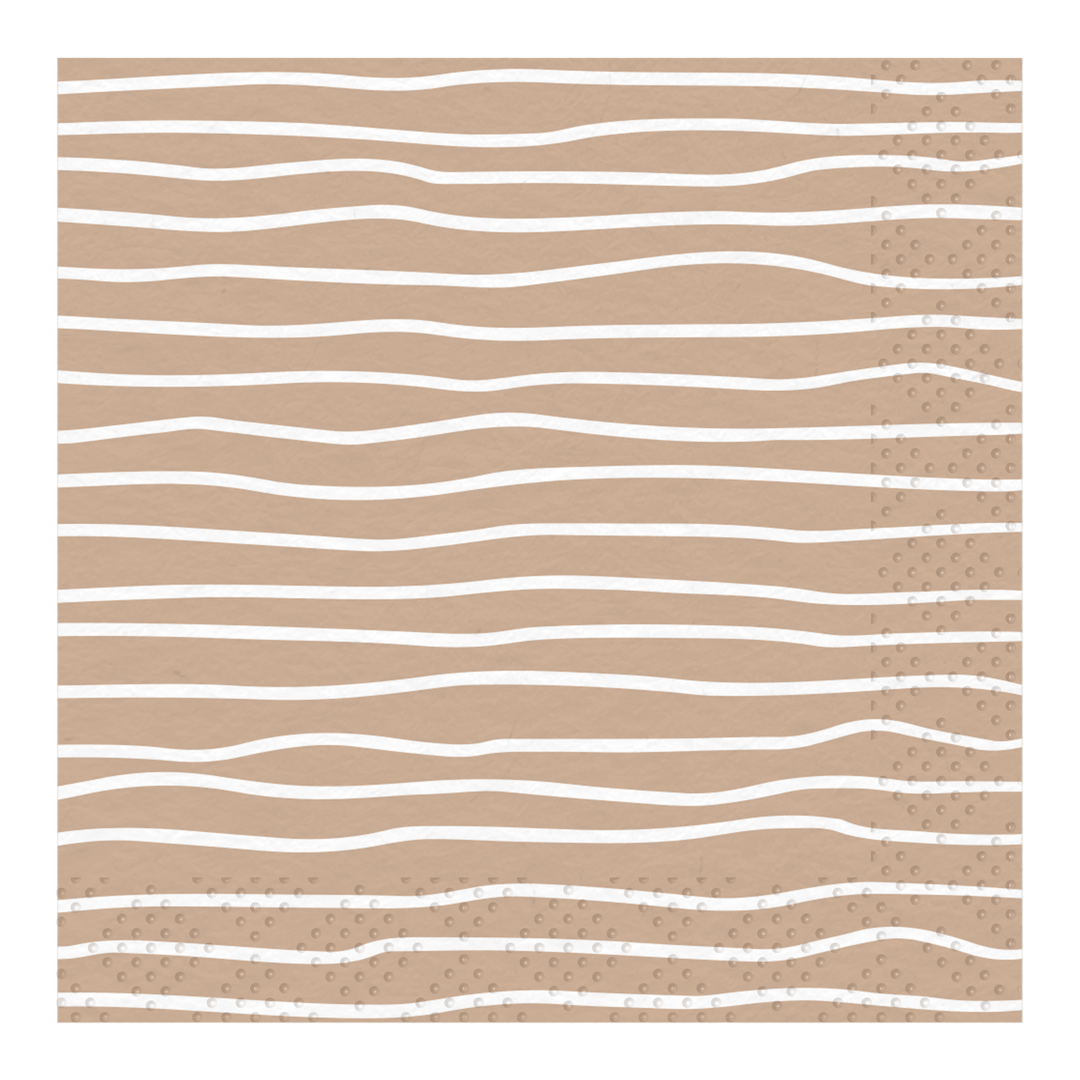 Cocktail Napkin Eco Sand/20 pkg