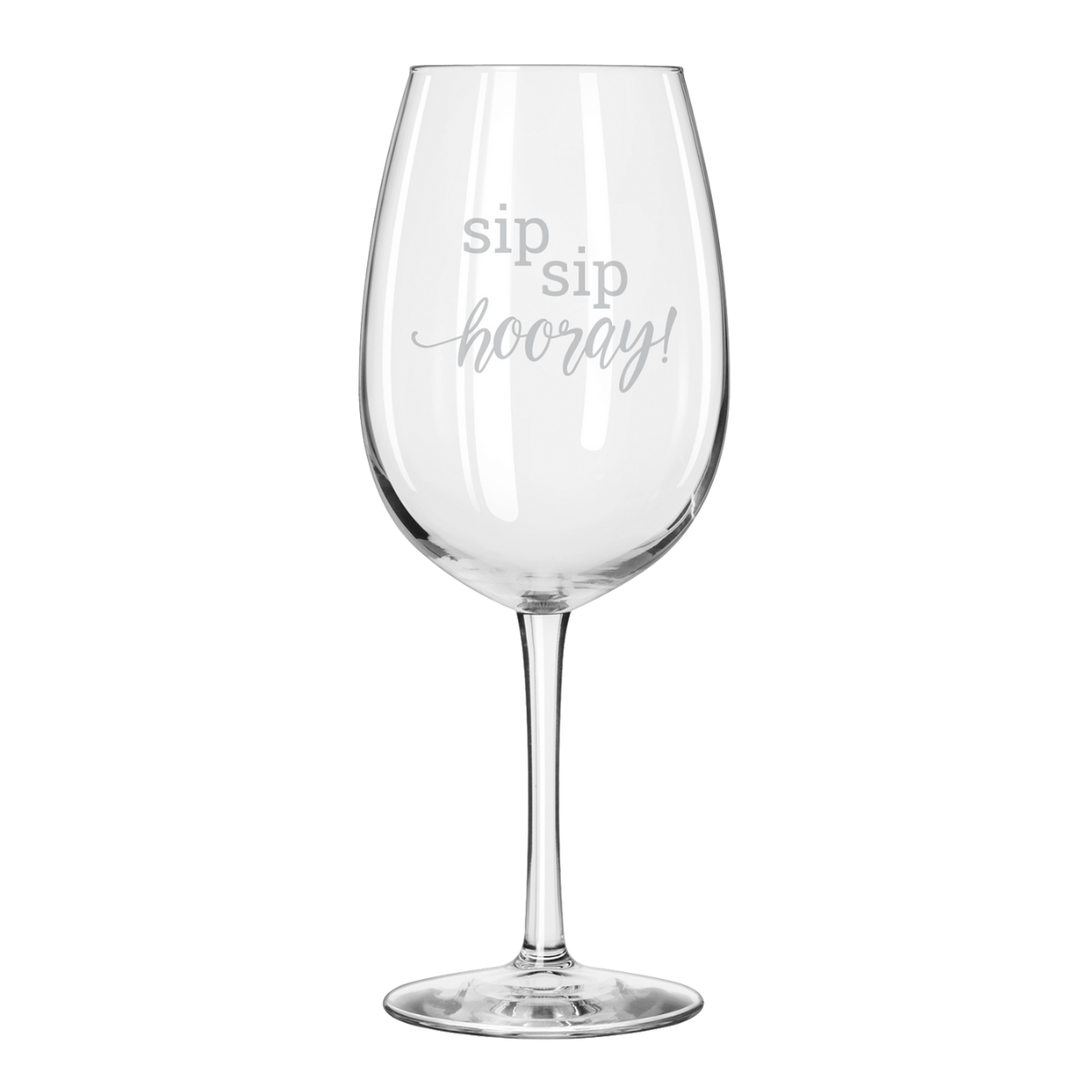 Reserve Wine Glass | Sip Sip Hooray! | 19.75oz