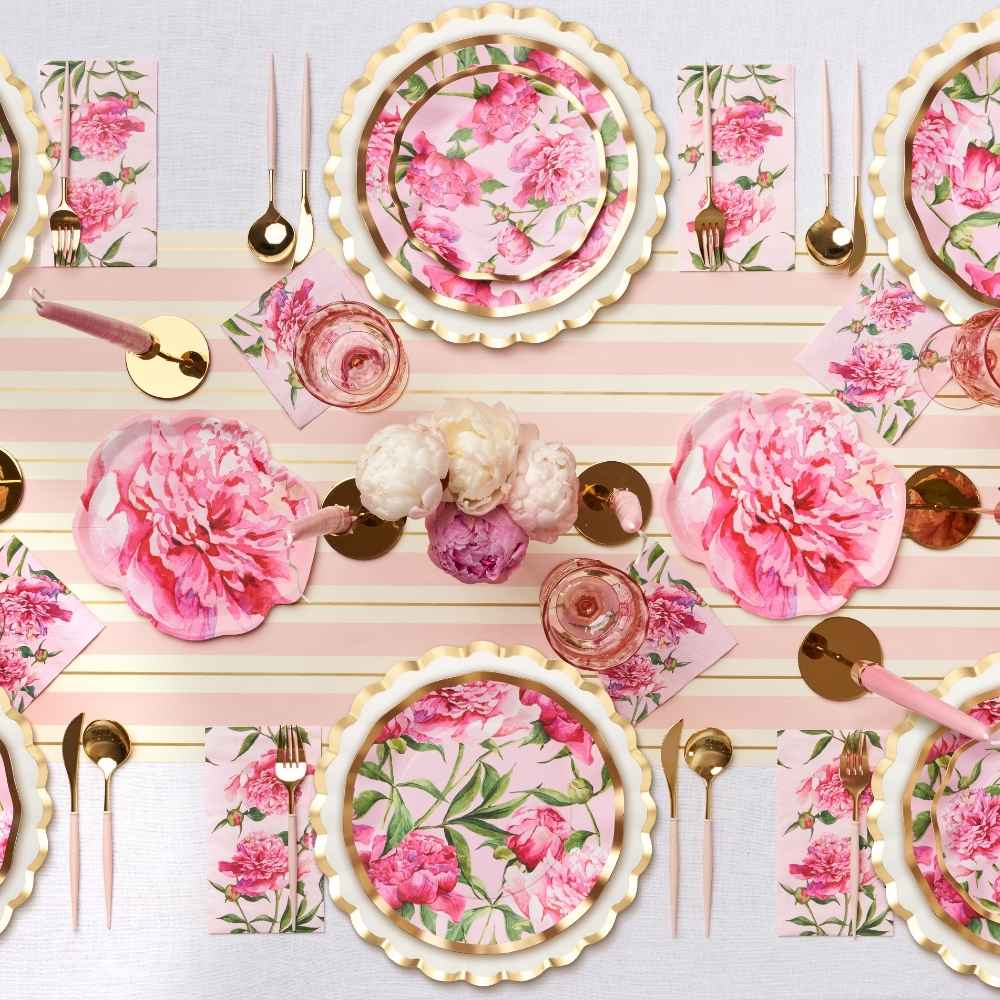 The Ultimate Girly Tablescape: Pink Peonies