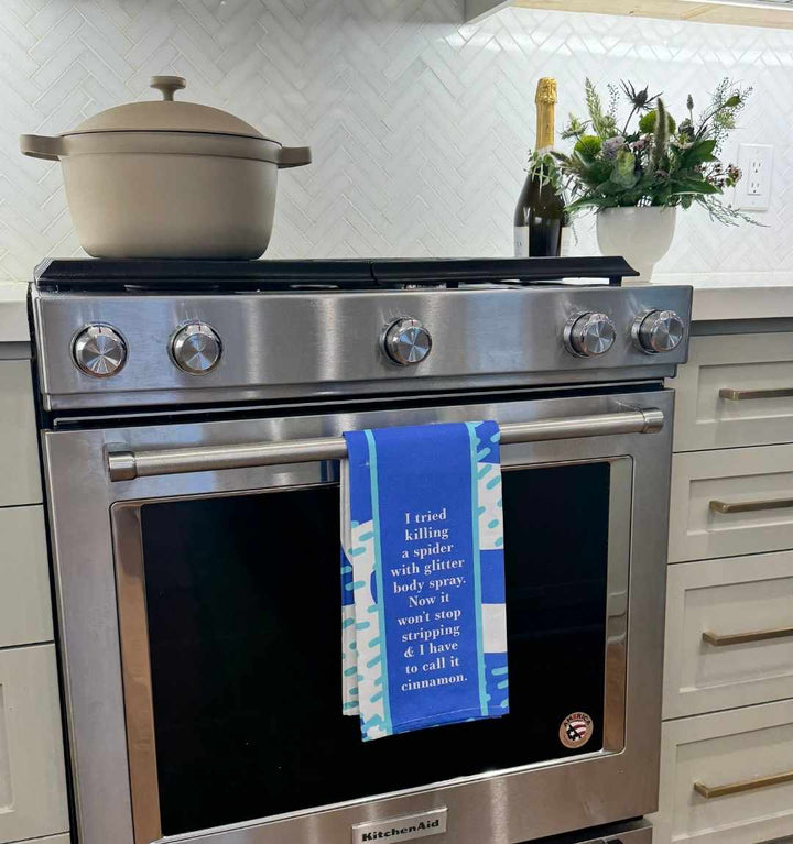 Glitter Body Spray Dish Towel