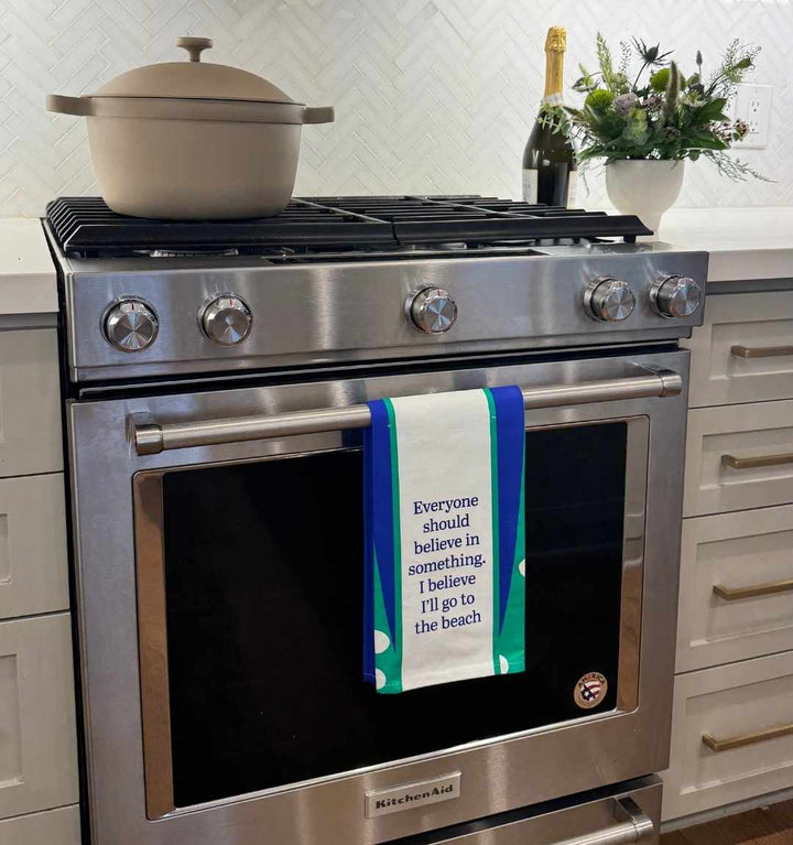 Go to Beach Dish Towel