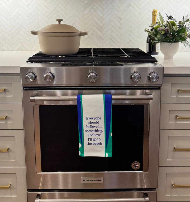 Go to Beach Dish Towel