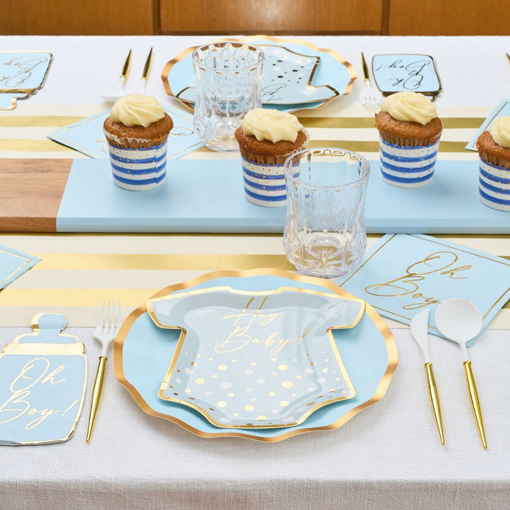 Hey Baby Blue Table Setting