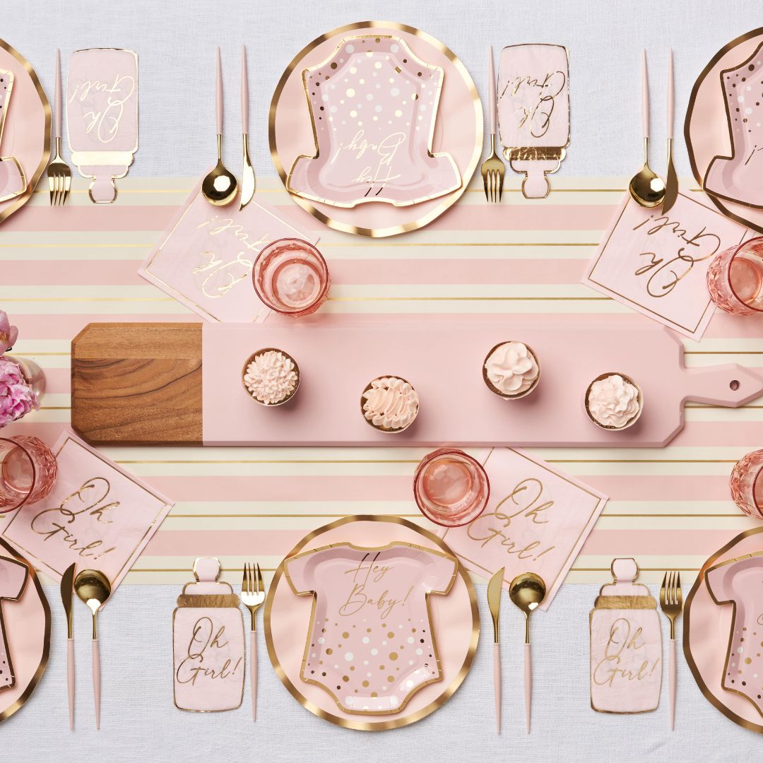 Hey Baby Blush Table Setting