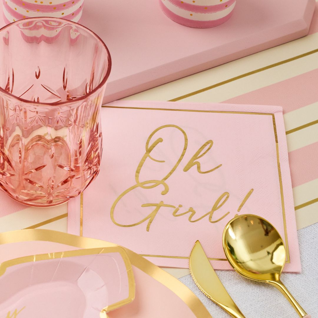 Hey Baby Blush Table Setting