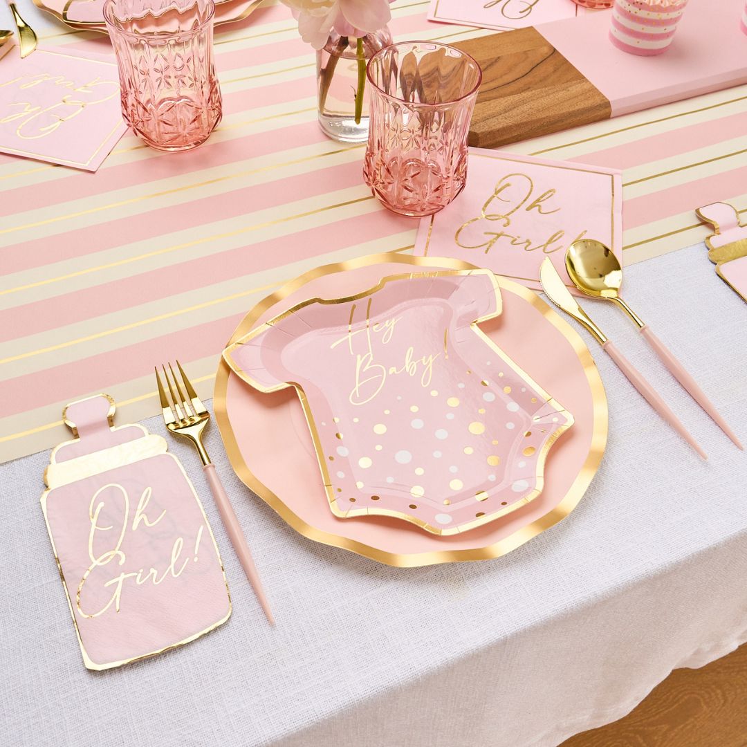 Hey Baby Blush Table Setting