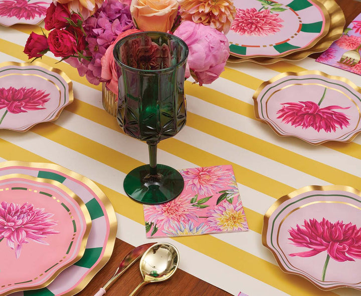 Appetizer/Dessert Bowls Dahlia Garden/8pk