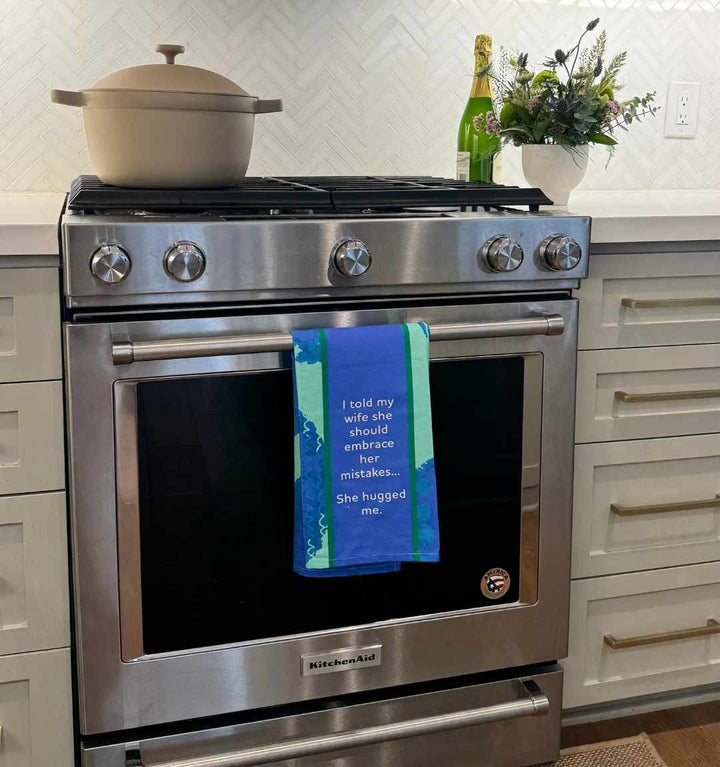 Hugged Me Dish Towel