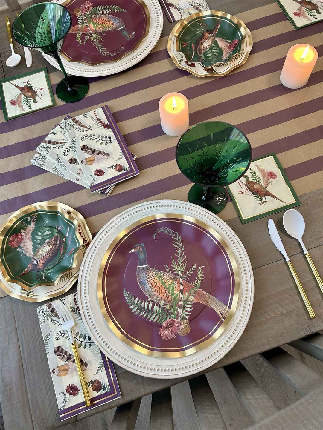Feather Grove Table Setting