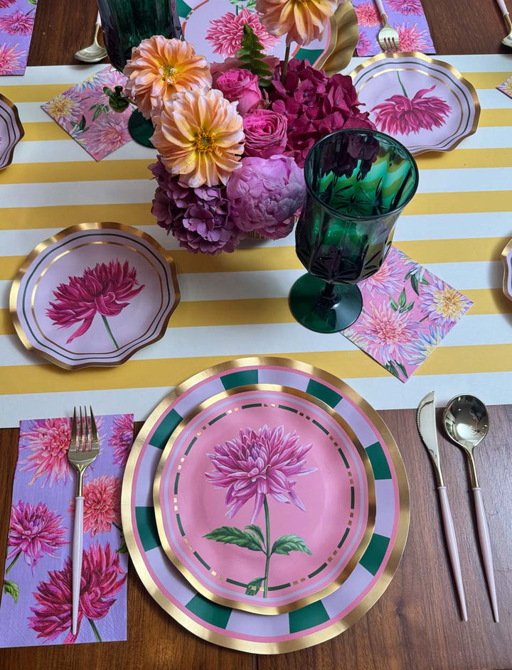 Appetizer/Dessert Bowls Dahlia Garden/8pk