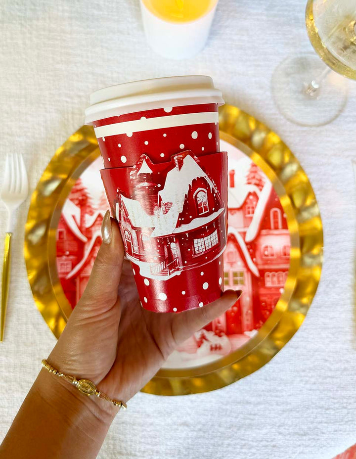 Christmas Village Table Setting