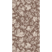 Brown Regal Peacock Guest Napkin - Pack of 16