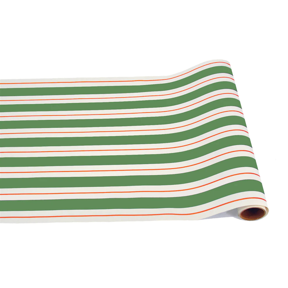 Green & Red Awning Stripe Runner - 20 x 25'"