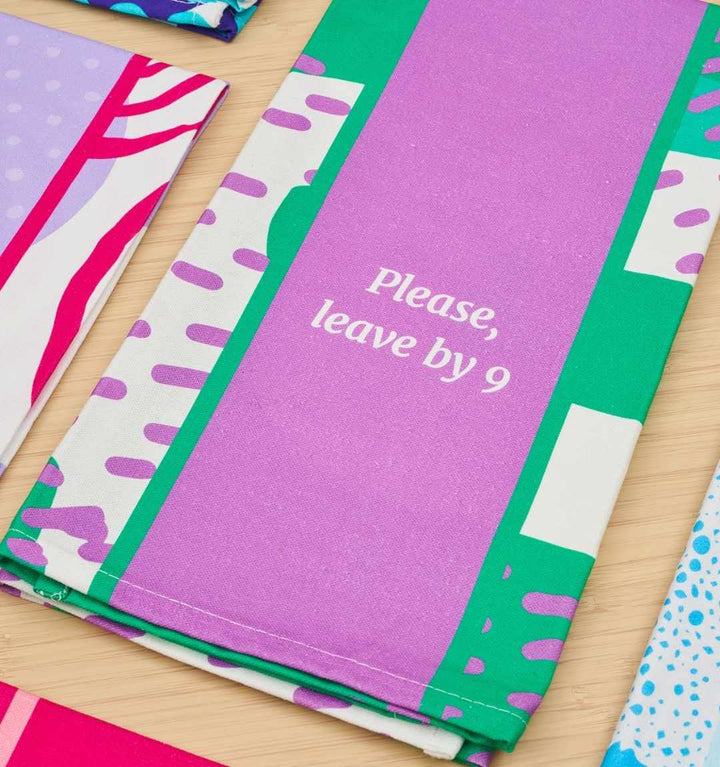 Leave by 9 Dish Towel