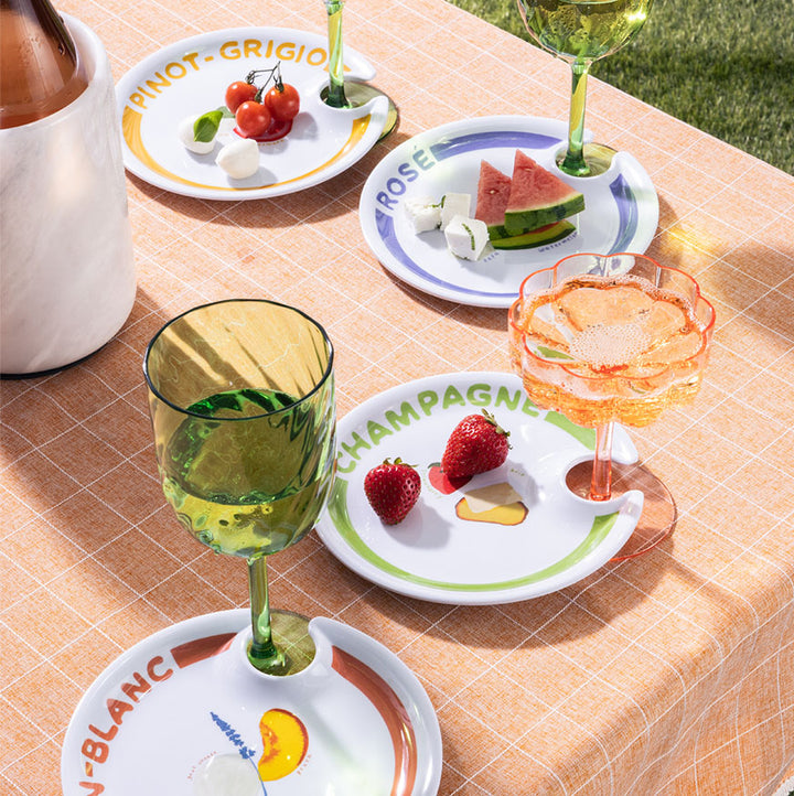 Wine Holder Appetizer Plates by Meg Quinn