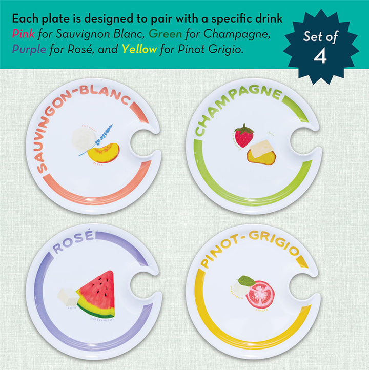 Wine Holder Appetizer Plates by Meg Quinn