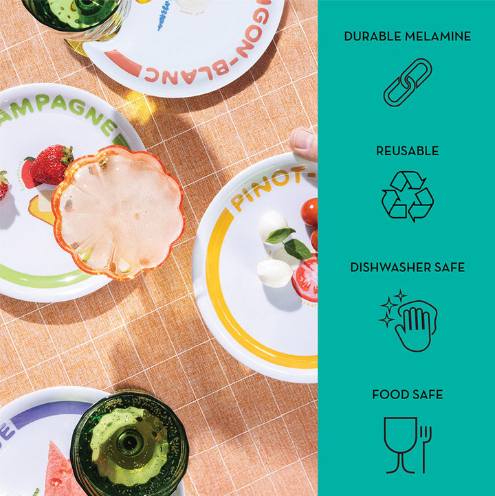 Wine Holder Appetizer Plates by Meg Quinn