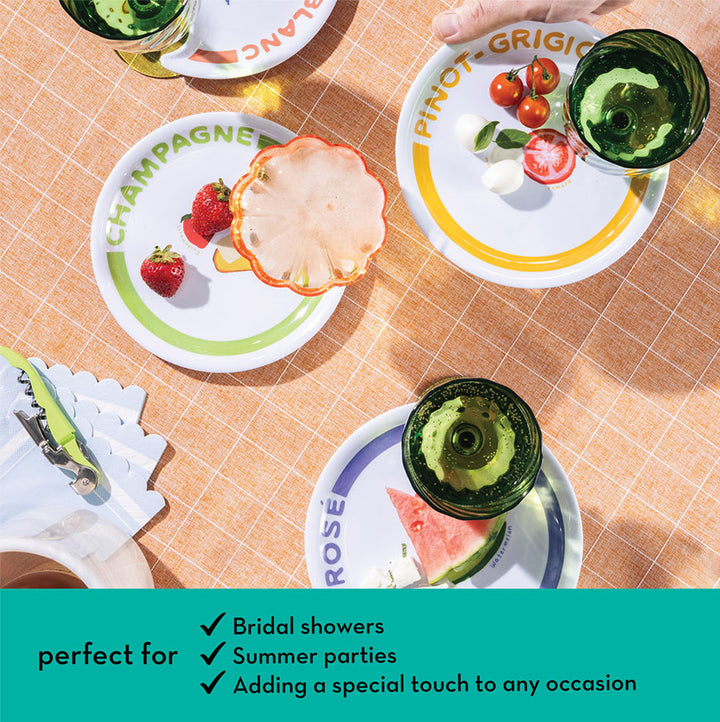 Wine Holder Appetizer Plates by Meg Quinn