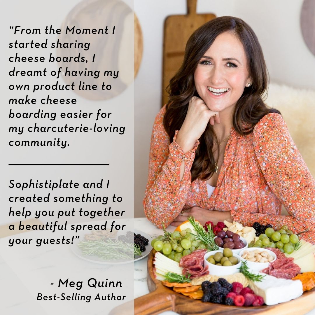 Meg Quinn Charcuterie Map Board | Round w/ Handle | 22