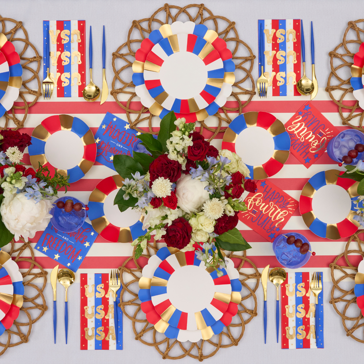 Modern Patriotic Table Setting