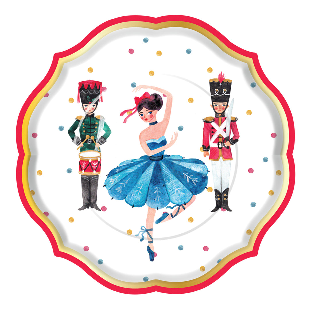 Whimsical Nutcracker Paper Dinner Plate/8pk