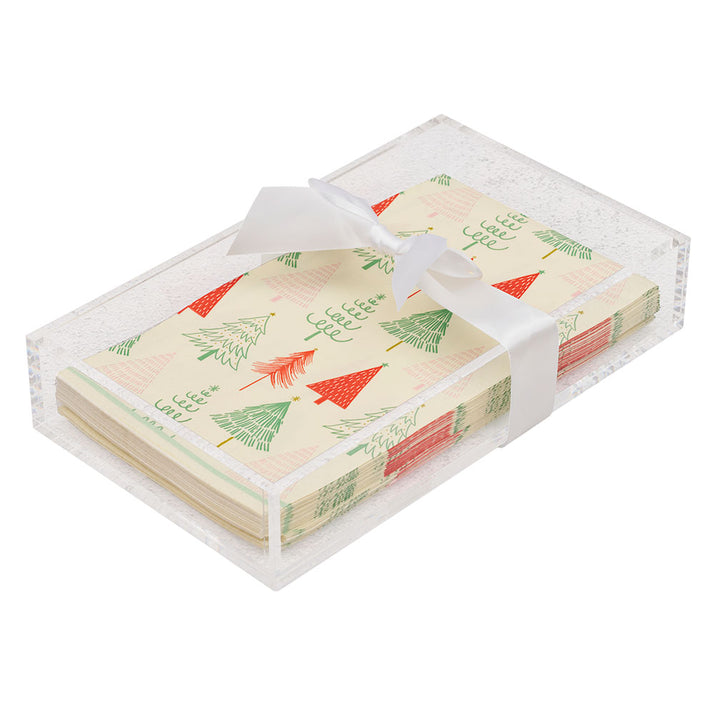 Christmas Guest Towel with Napkin Tray