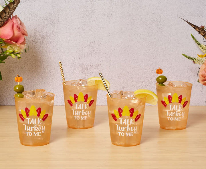 Gold Chevron Paper Cocktail Straw/25pk - Gift Box
