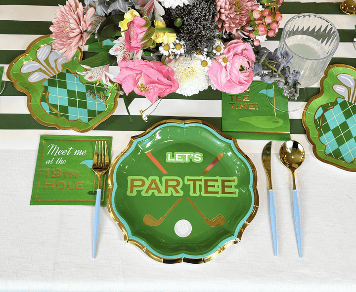 Golf Bag Die Cut Salad Plates/8pk