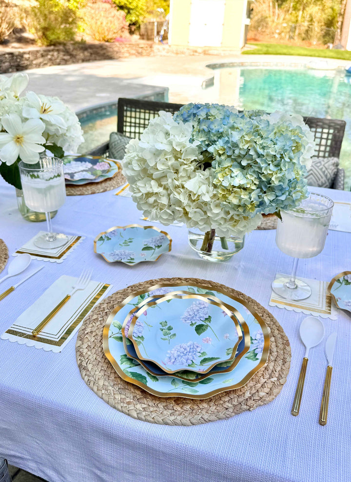 Hydrangea Table Setting.