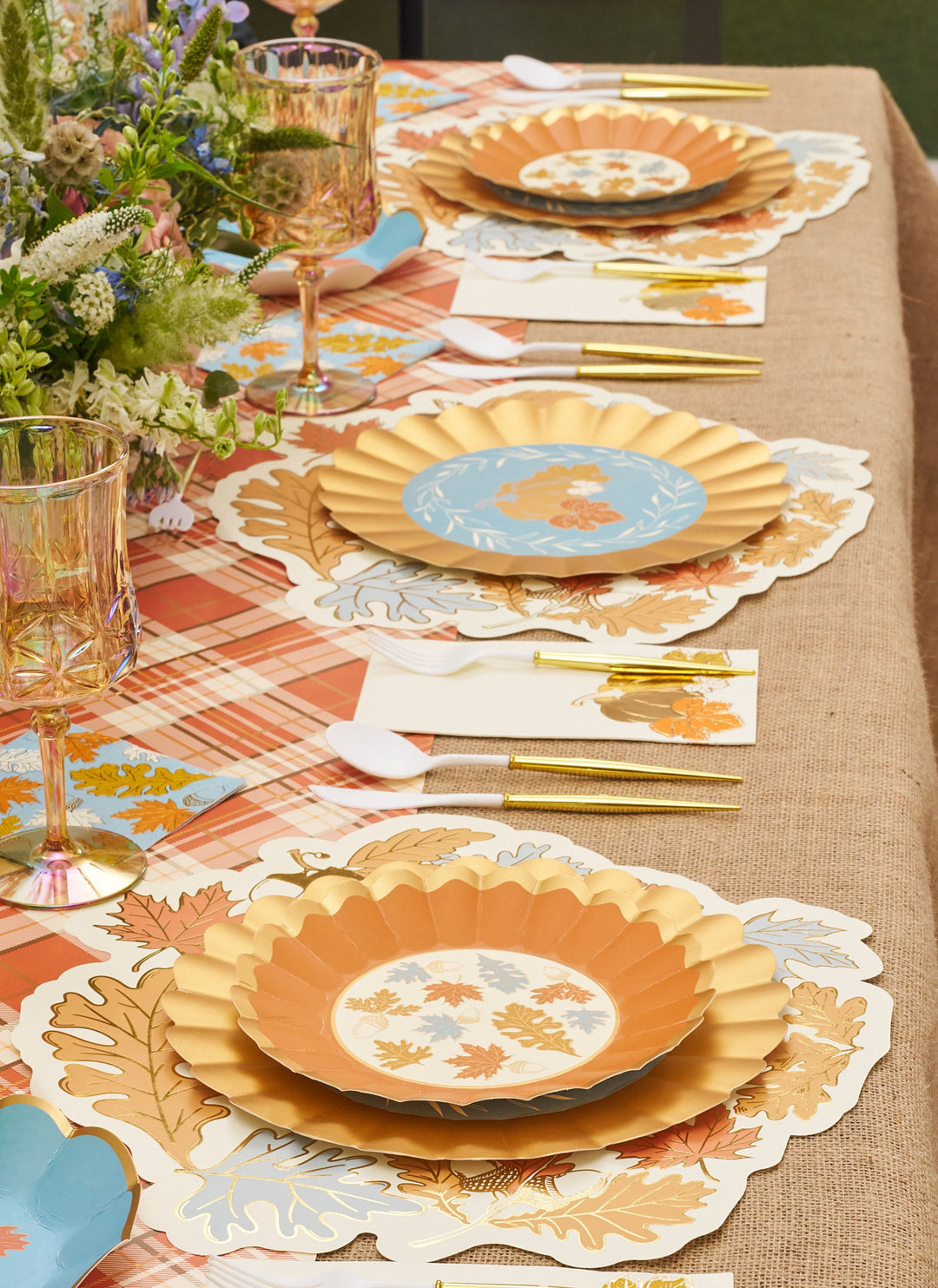 Gilded Harvest Table Setting