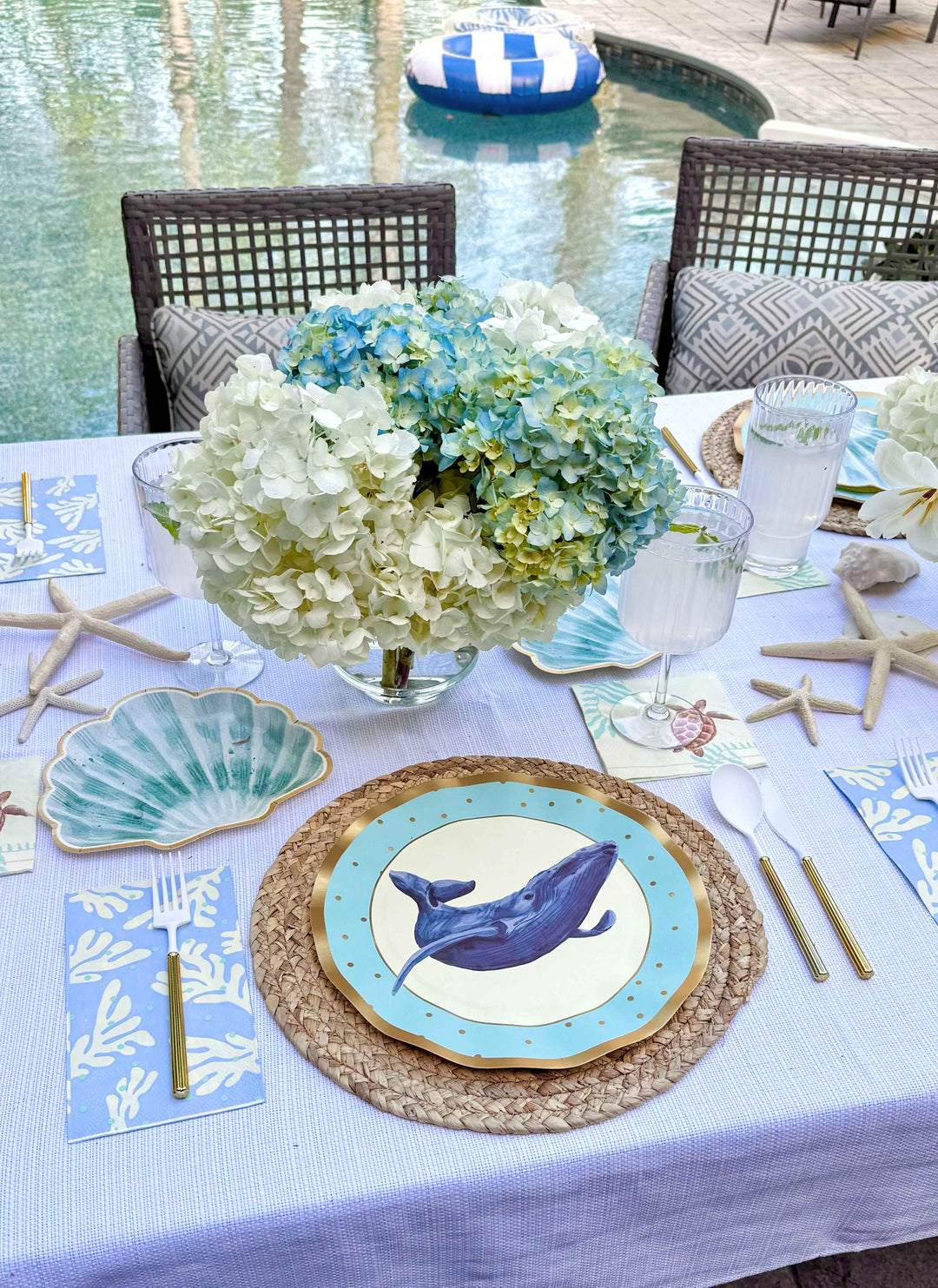 Pastel Sea Table Setting