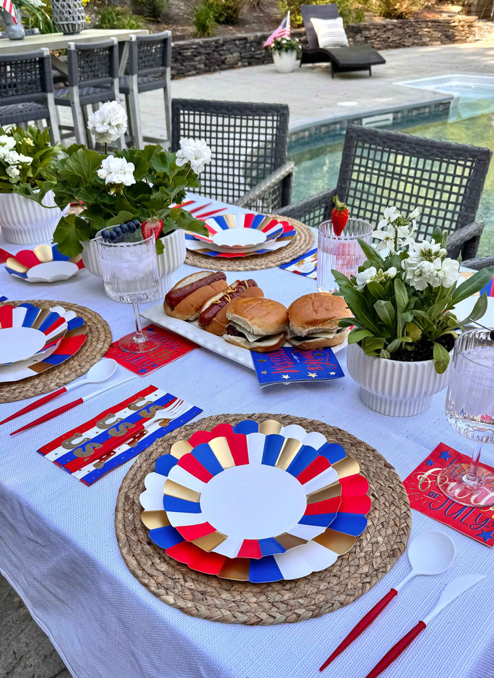 Modern Patriotic Table Setting
