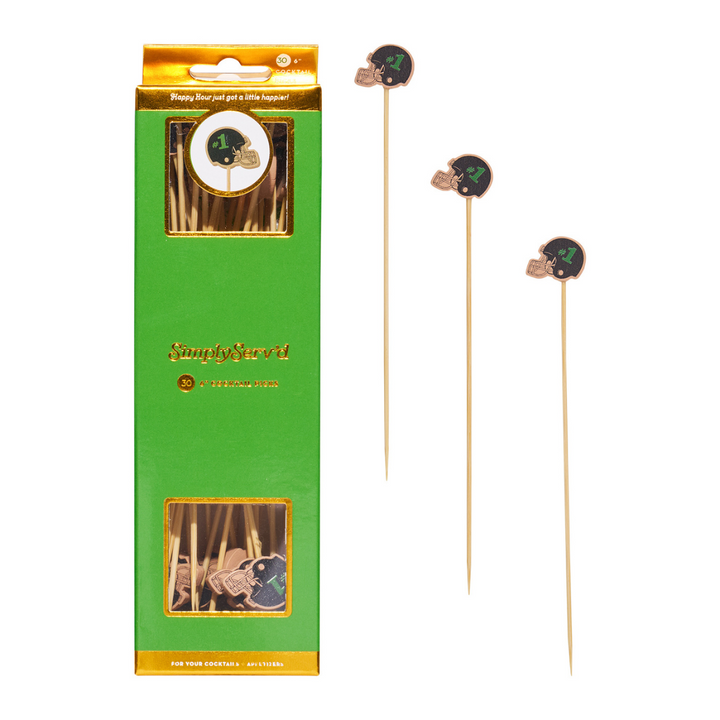 Tailgate Helmet Large Cocktail Picks/30pk
