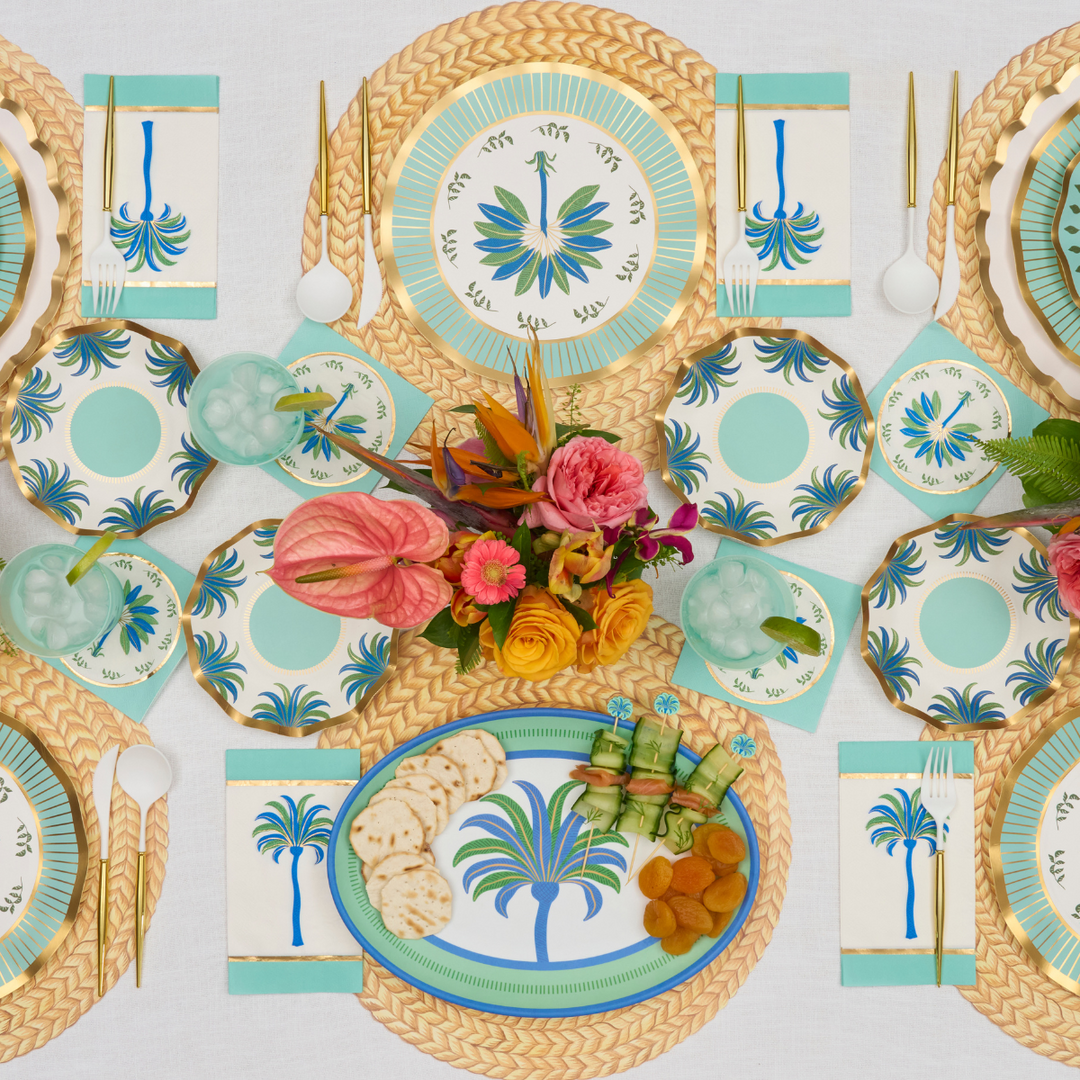 Preppy Palm Melamine Serving Platter
