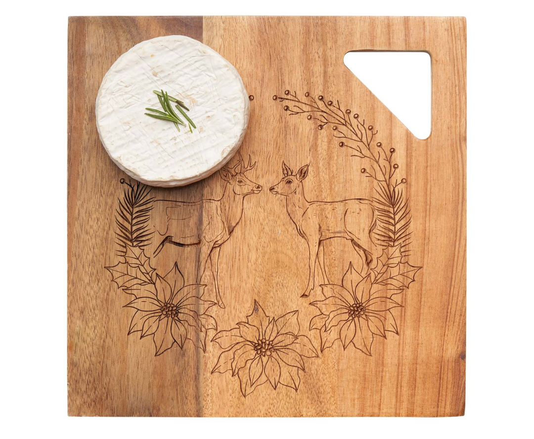 12" x 12" Acacia Modern Geo Square | Dear Wreath