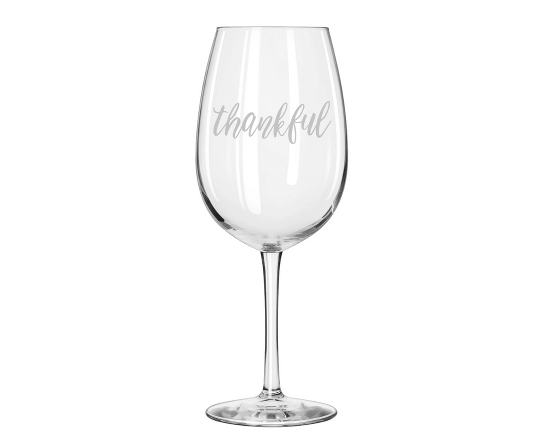 Reserve Wine Glass | Thankful | 19.75oz